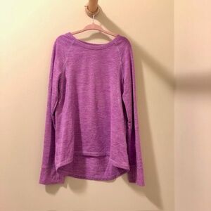 Champion Girls Long Sleeve Athletic Top, Size S (6-6X), Raspberry, Great Condit